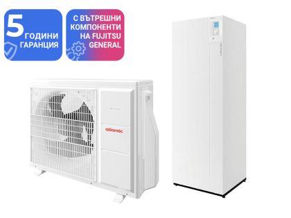 Термопомпа Atlantic ALFEA EXTENSA DUO A.I. R32 8 Kw с вграден бойлер 190 литра - отопление, охлаждане и БГВ