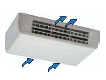 Вентилаторен конвектор за открит хоризонтален монтаж със задно засмукване FX - HA 530