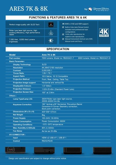 DreamVision Ares 7K